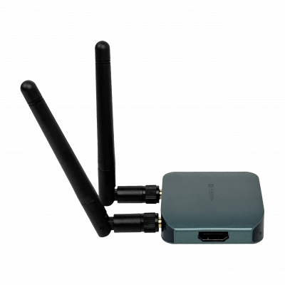 HDMI2-5C Kit inalámbrico HDMI-VGA-AUX de doble banda 2,4/5 GHz, alimentación requerida 5V USB-C/A, resolución 1080p