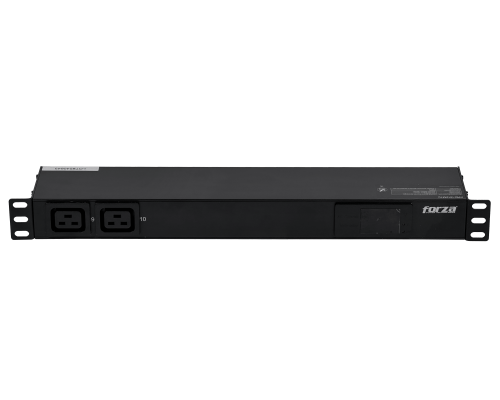 FPD-1012 FORZA Unidad de Distribución de Energía 16A 4000W 8 Tomas 8-C13 2-C20 16A Medidor/Volt-Amperaje Rack 1U