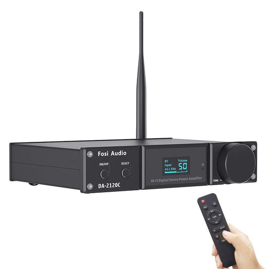 Amplificador de Música DAC 2.1 Canales Inalámbrico – Fosi Audio DA2120C