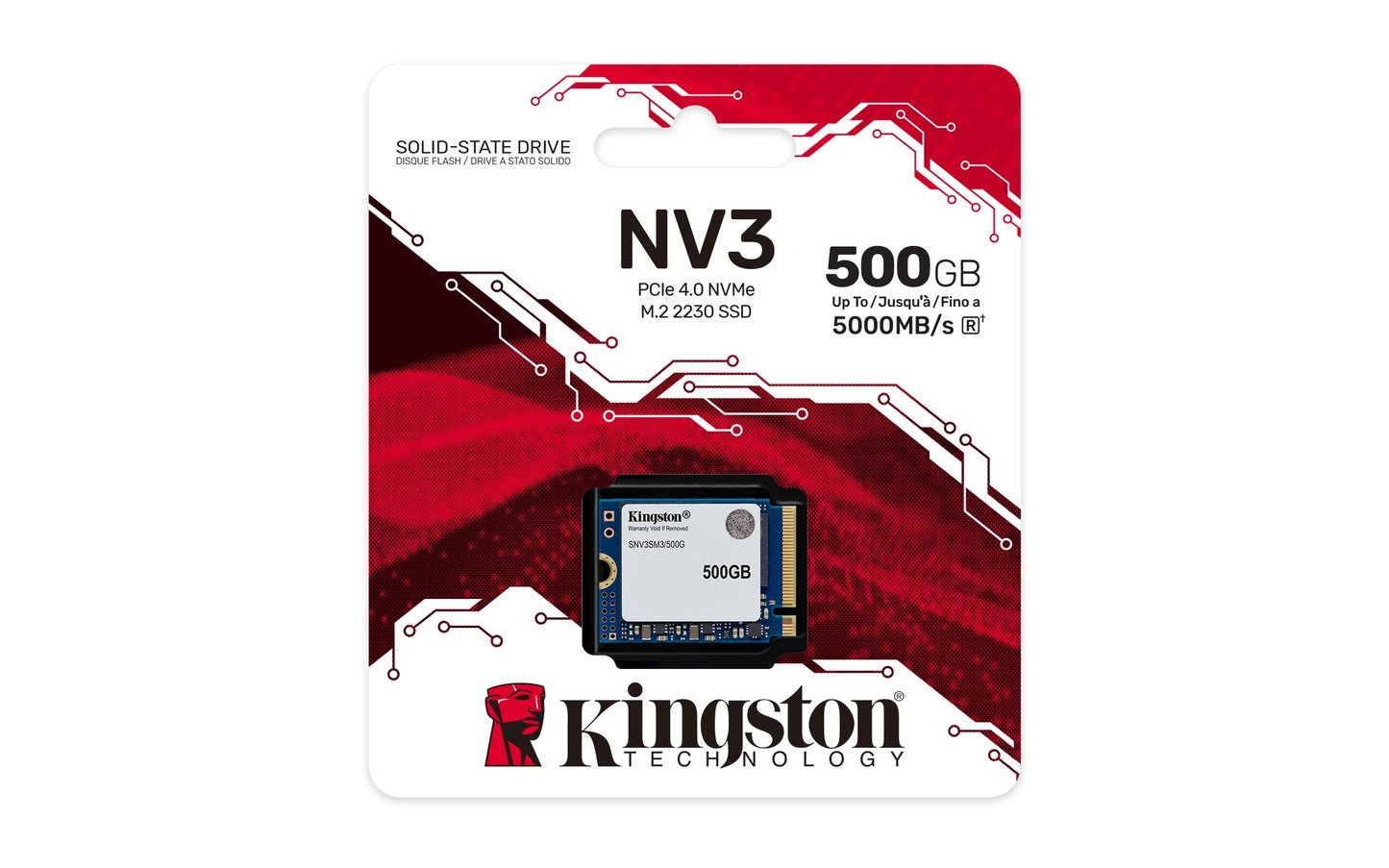 Kingston SSD Interno 500GB M.2 2230 PCIE 4.0 NVME