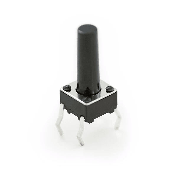Botón pulsador compacto de 10mm de altura