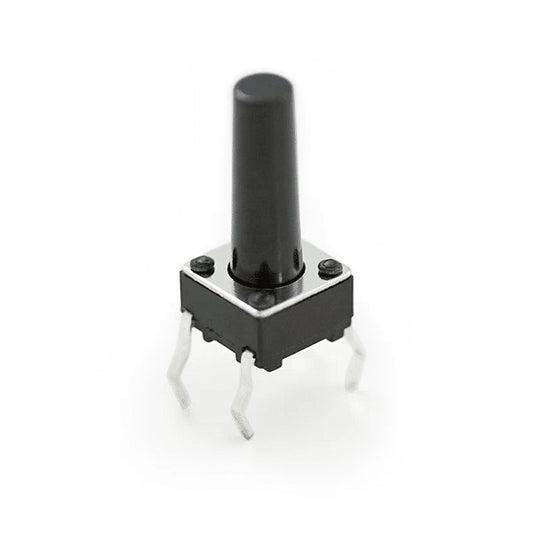 Botón pulsador compacto de 10mm de altura