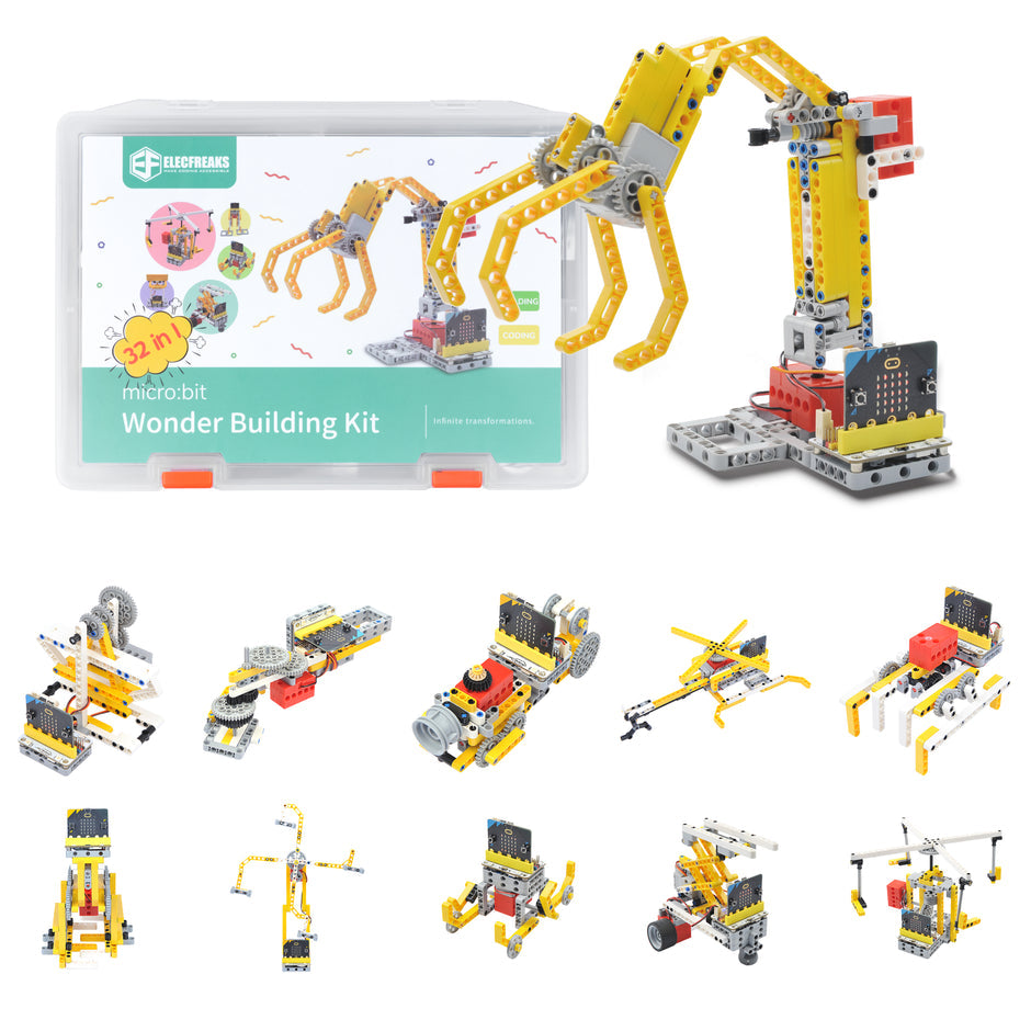 Conjunto Educativo ELECFREAKS micro:bit con 32 Proyectos Wonder – Programación STEM, MakeCode y Python