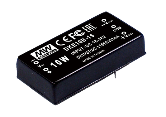 Conversor DC-DC modular 10W DKE10 - 9 a 18VDC - ±24V