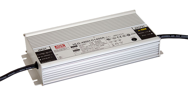 Driver LED carcasa metálica corriente 480W HLG-480H-C - 3500mA (comúnmente usado) - A - Ajuste Potenciómetro (Io)