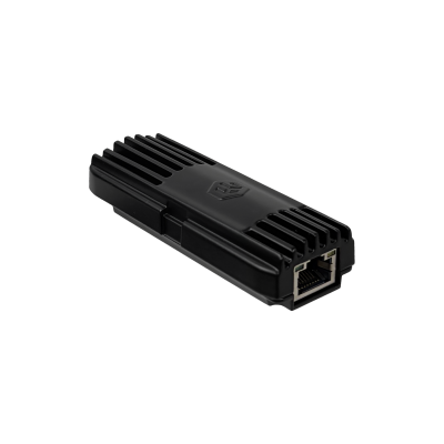 GPOE-CON-MINI MIKROTIK 2.5Gbps 48V-entrada(48-57V)-af/at 24V-salida 24W Adaptador PoE-RJ45 vista 2