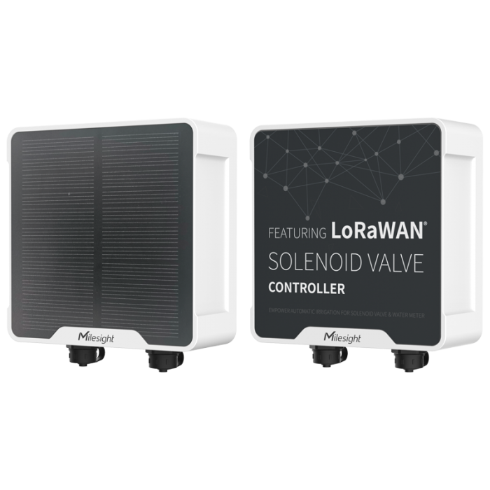 Controlador de válvula solenoide Solar, interfaz de pulso LoRaWAN - Solar con antena Exterior