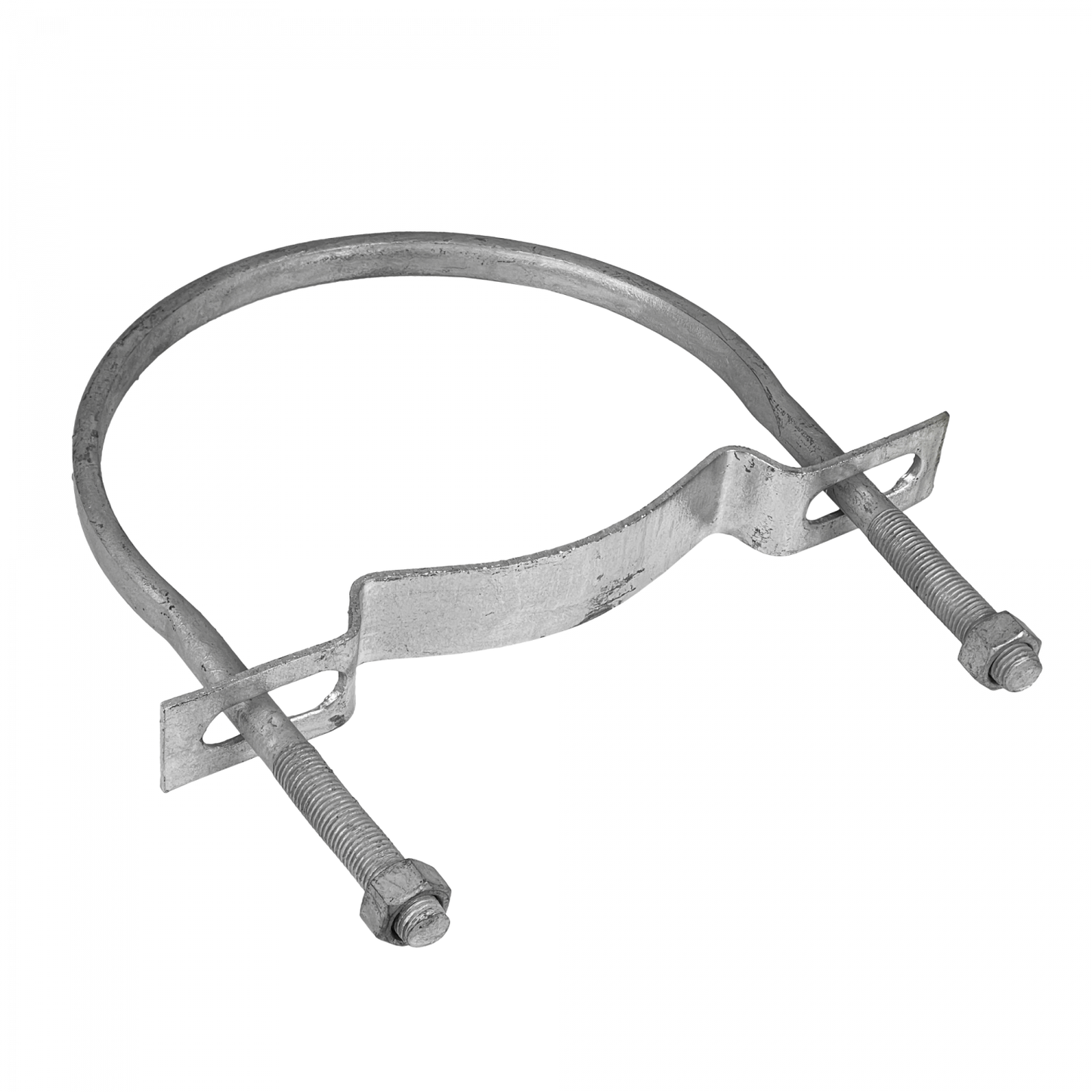KTL0230. Abrazadera 192-228mm Zincada para Poste Cilíndrico Tuercas-23mm