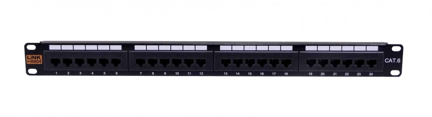 PP624L-LIQ. LINKMADE SOLO CAJA-DETERIORADA 24-RJ45 CAT6 UTP PATCHPANEL 1U