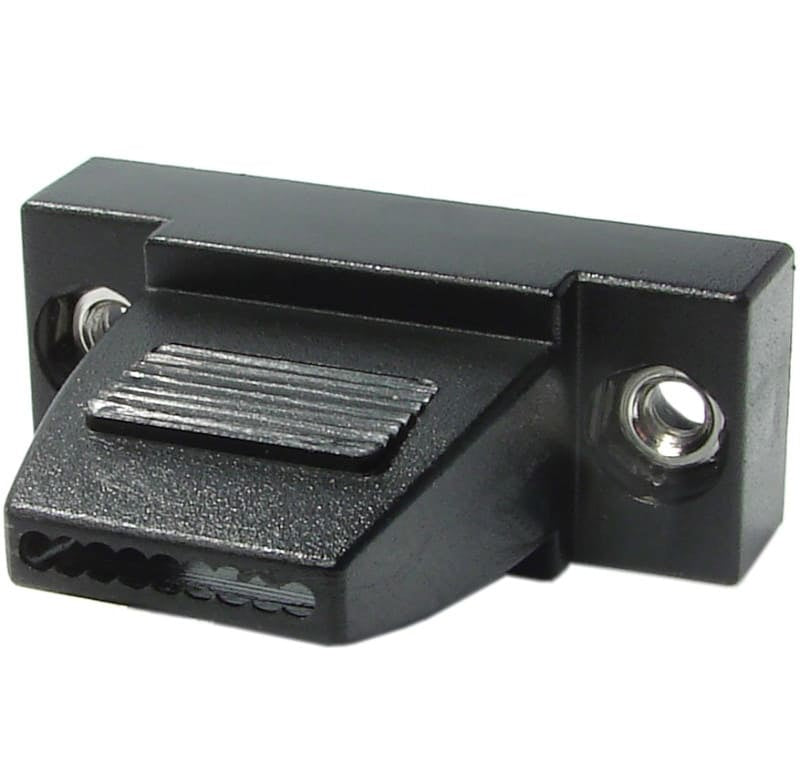 Tapa de plástico para conectores D-Sub tipo alambre soldado, uso con cable plano CPDB_F - 9 ó 25 vías