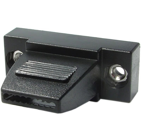 Tapa de plástico para conectores D-Sub tipo alambre soldado, uso con cable plano CPDB_F - 15 vías