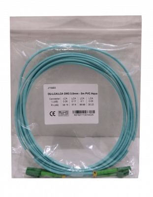 JF3BB3 3mt LC/APC-LC/APC OM3 Multimodo MM Duplex Jumper Fibra LSZH
