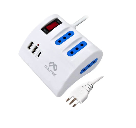 Extensión Escritorio con Puertos USB de 2m – Macrotel