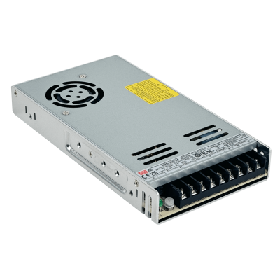 LRS-350-24 Fuente de alimentación conmutada metálica MEANWELL de 350 W, salida ajustable de 24 V y 14,6 A, con ventilación