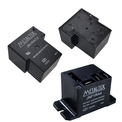 Relé industrial miniatura hasta 40A Serie JN - 24VDC - SPDT (1 Reversible)