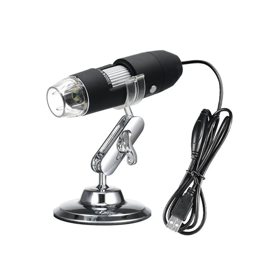 Microscopio Óptico Digital Puerto USB Aumento 1000x con Iluminación LED Integrada