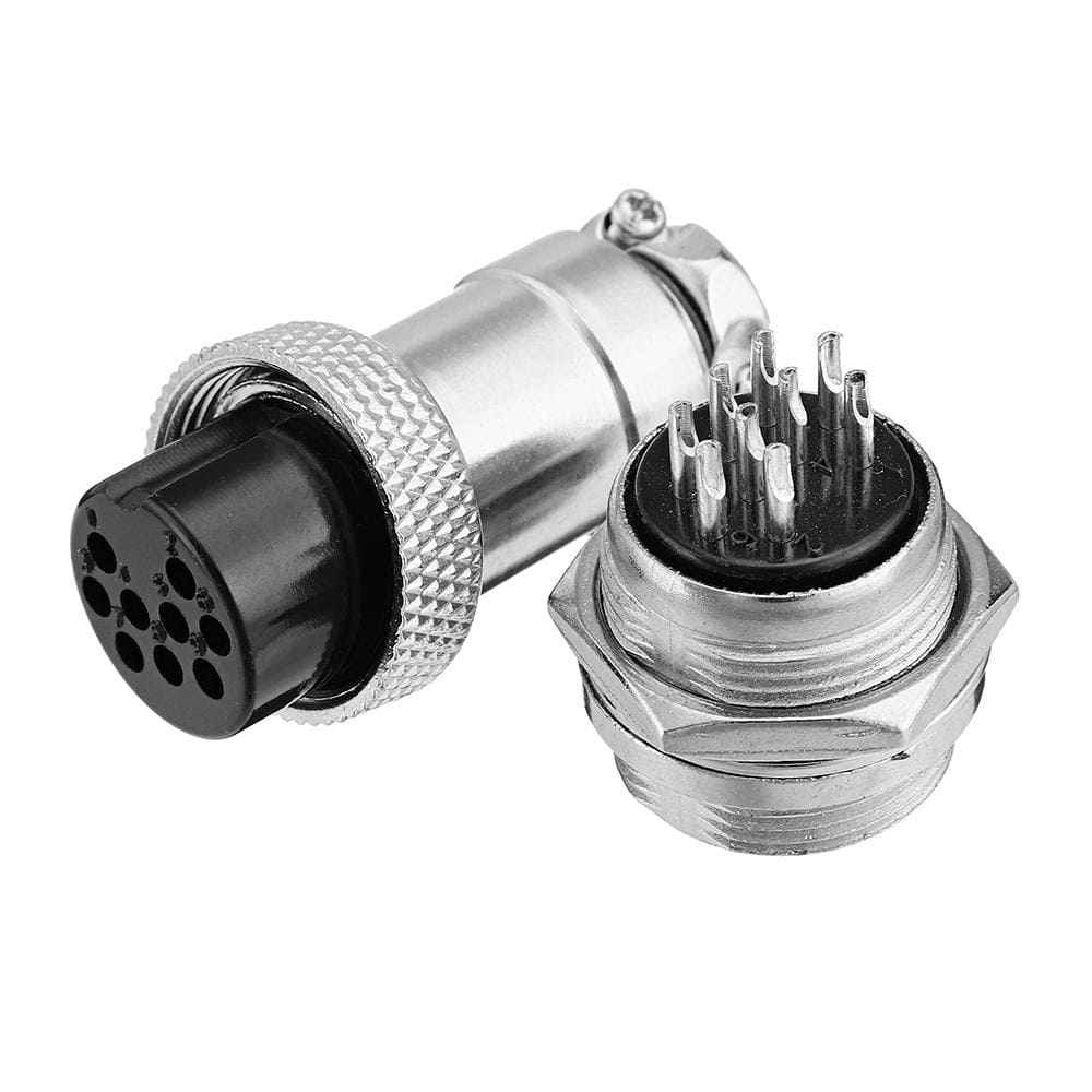 Conector Enchufe Hembra Macho 9 Pines GX20-9 (pack 2 und)