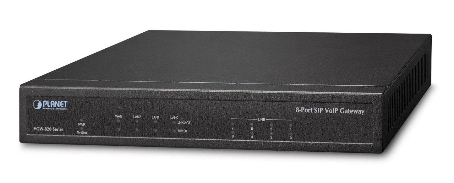 Puerta de enlace VoIP SIP de 8 puertos (8 FXS)