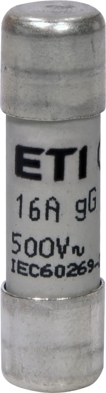 Fusible 10x38 mm; curva gG; 500V marca ETI ,v2 - 16A