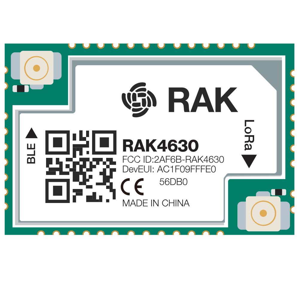 RAK4630 nRF52840 SX1262 — Módulo LoRa Bluetooth for LoRaWAN® - Sin IPEX