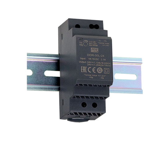Conversor DC-DC riel DIN 30W DDR-30 - 9 a 36VDC - 12V