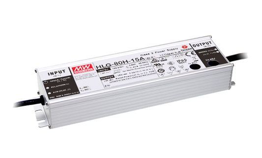 Driver LED carcasa metálica voltaje 80W HLG-80H - B - 3 en 1  (1-10V, Resistor, PWM) - 24V