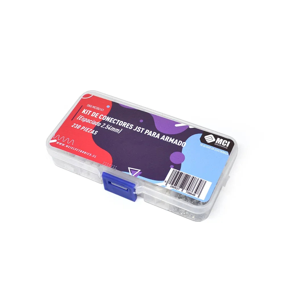 Juego de Conectores JST para Ensamblaje (distancia entre pines 2.54mm)