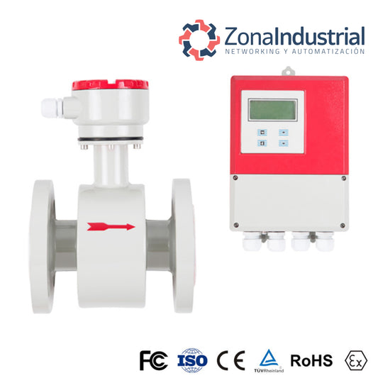 Caudalímetro electromagnético alimentación AC con electrónica remota - DN100