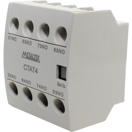 Contacto auxiliar para contactor Serie CT9 a CT85 - Frontal - 4NC