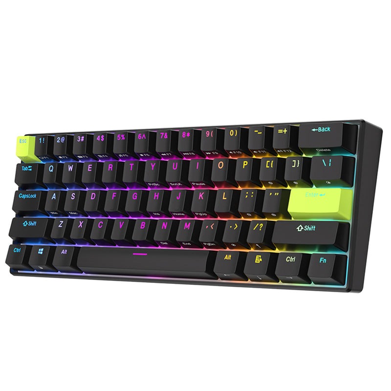 Periférico de Entrada Mecánico Gaming 60% RK C61 HE con tecnología Hall Effect – Royal Kludge