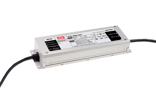 Driver LED carcasa metálica voltaje PFC 300W ELG-300 - 12V