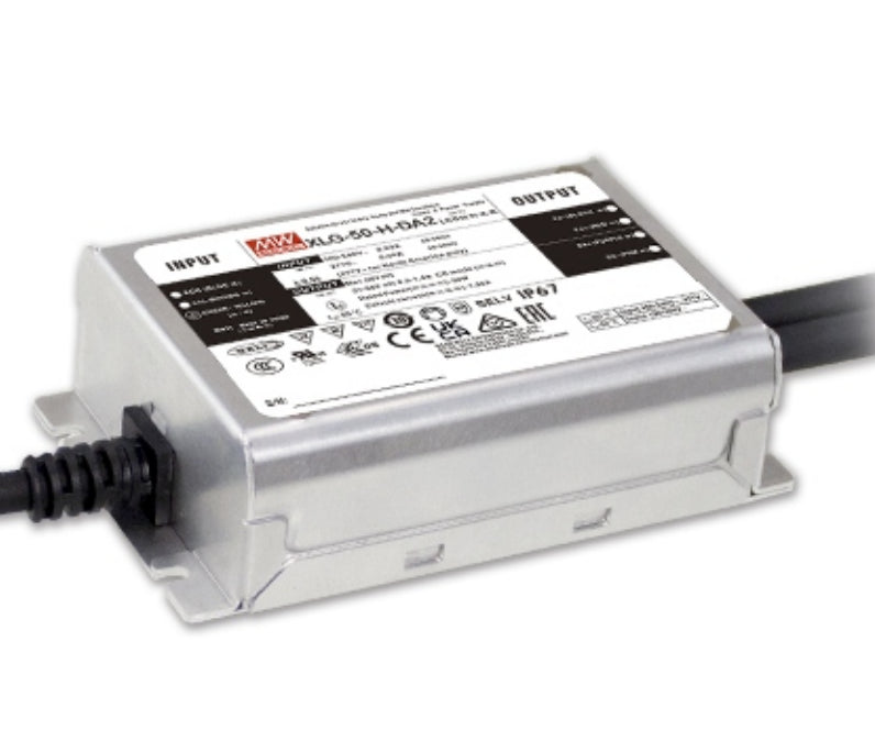 Driver LED metal de potencia DALI-2 PFC 50W XLG-50-DA2 - 1050mA (comúnmente usado)