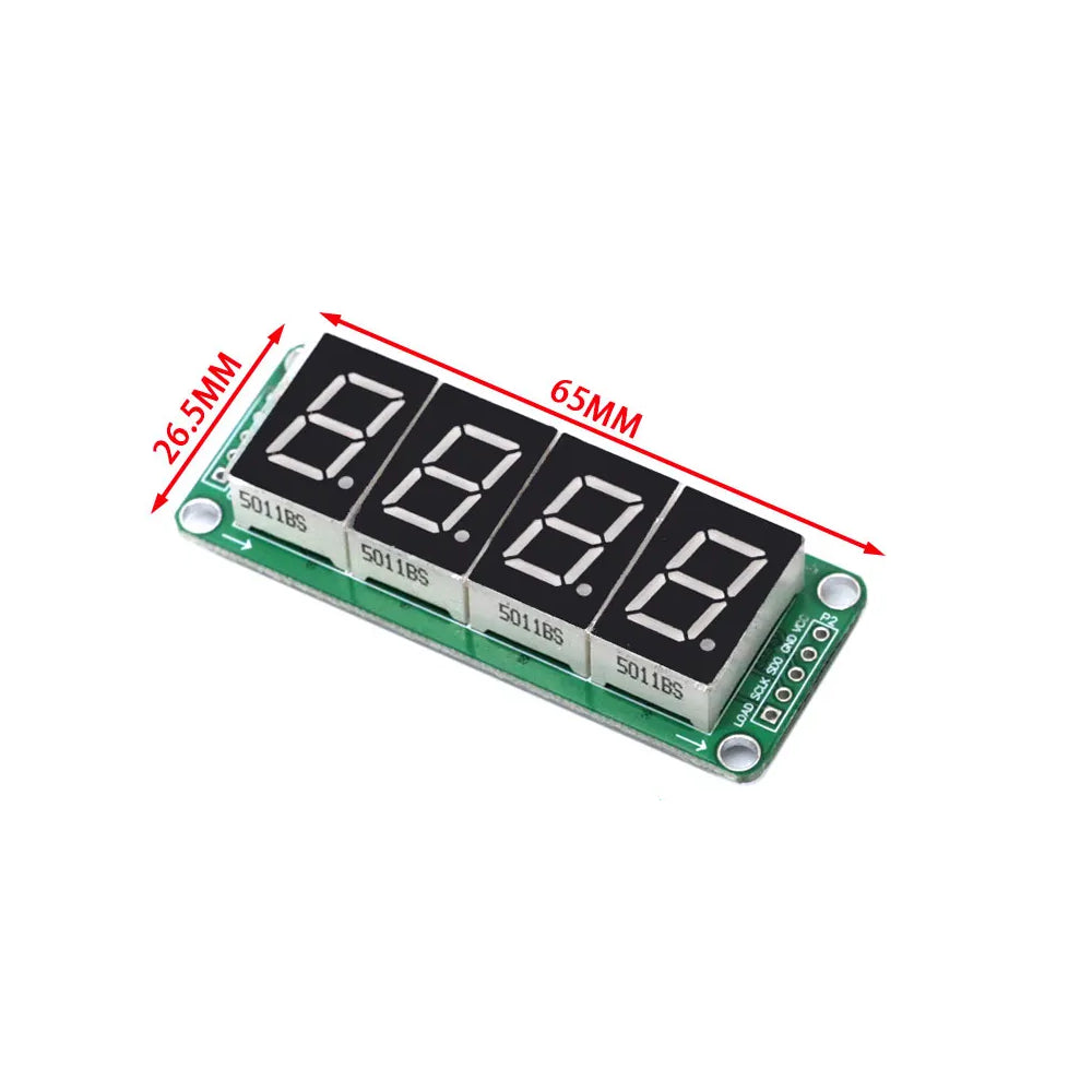 Panel Indicador Numérico De 4 Posiciones Con Segmentos 7 Integración 74HC595