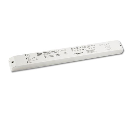 Driver LED PWM DALI-2 240W 24V Mean Well SPWM-240-24DA2 - 24V - DA2Q