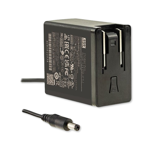 Adaptador AC/DC 5V 2.4A 12W USB Tipo A con Enchufes Intercambiables Mean Well NGE12-I-05-USB