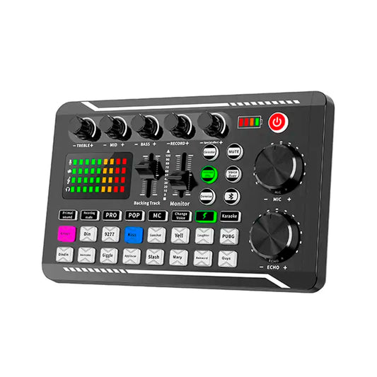 Interfaz de Sonido 3 Vías Mezclador con Conectividad Bluetooth