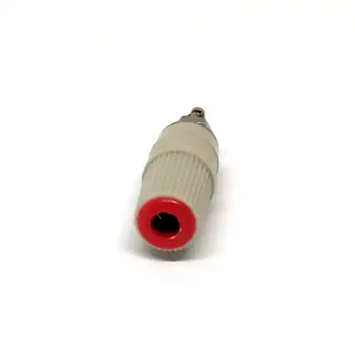 Terminal Plátano M5 30A Receptáculo Rojo