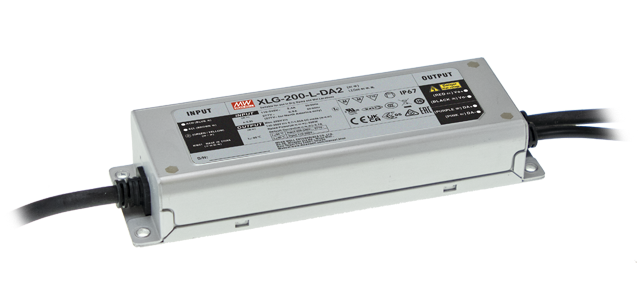 Driver LED metal de potencia DALI-2 200W XLG-200-DA2 - 700mA (comúnmente usado)