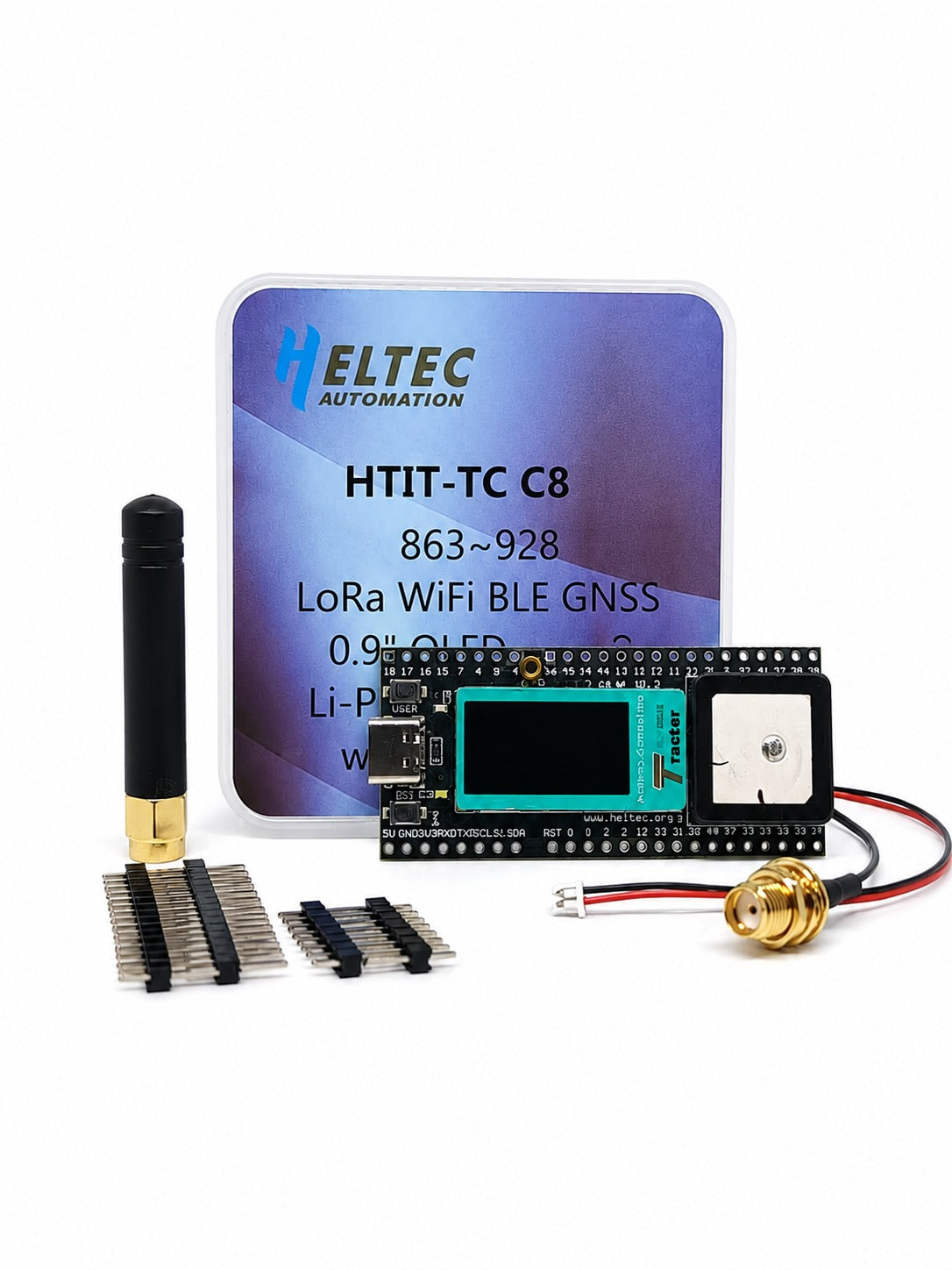 Heltec Wireless Tracker V1.2 GPS Rastreador inalámbrico, ESP32S3 + SX1262 + Nodo GPS LoRa, compatible con Meshtastic y LoRaWAN - SI