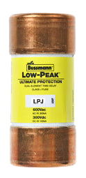 Fusible Bussmann LPJ Lento Clase J, 600 Vac / 300 Vdc (Rango 1A a 60A) - 40A