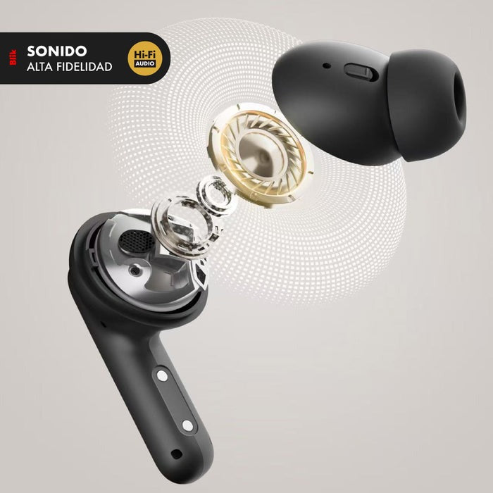 Auriculares Inalámbricos con Tecnología Bluetooth Blik Air1000 Supresión Inteligente de Ruido Autonomía 25 horas