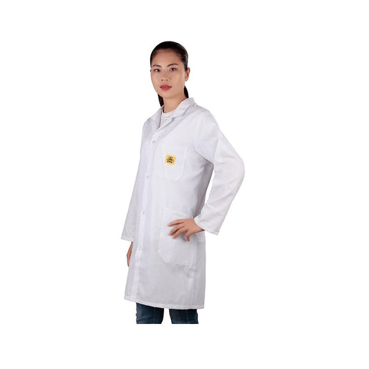 Bata ESD – Dimensión S, Tonalidad Blanca