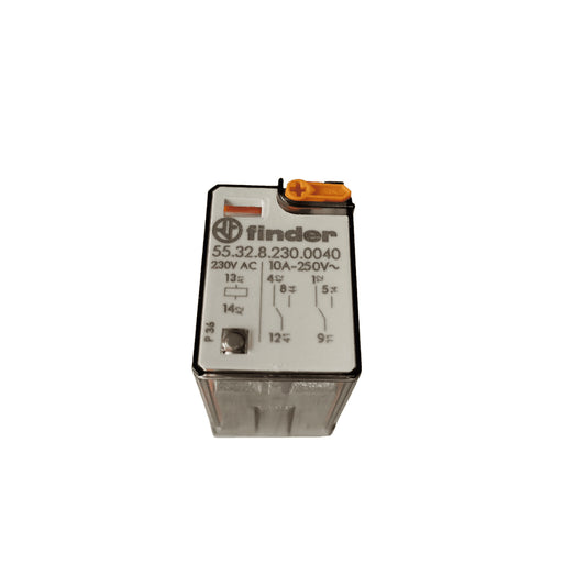 Relé Industrial 2 Vías de Conmutación 10A 230VAC – Finder