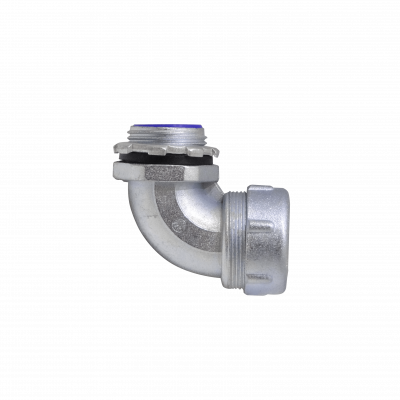 M01-SAC Conector Codo Metálico 1-Pulgada Prensaestopas para Tubo Flexible Aislante IP65