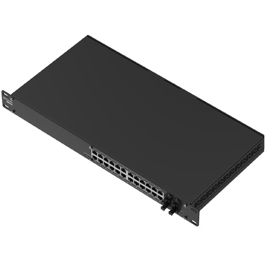 Conmutador de Red Industrial Controlable con Inyección PoE+, Modelo SWM282