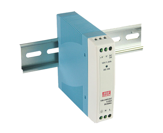 Fuente de poder Riel DIN 10W plástico MDR-10 - 12V