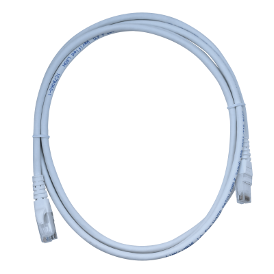 CP6W-20L LINKMADE Cable de Conexión Multifilar Cat6 U/UTP Blanco LSZH de 2 Metros, Inyectado