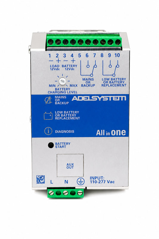 UPS en DC riel din entrada 115~230VAC salida 12V 3A