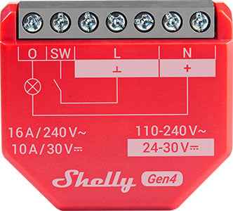 Shelly 1PM Gen4 – Interruptor Inteligente con Medición de Potencia Wi-Fi/Zigbee/Bluetooth