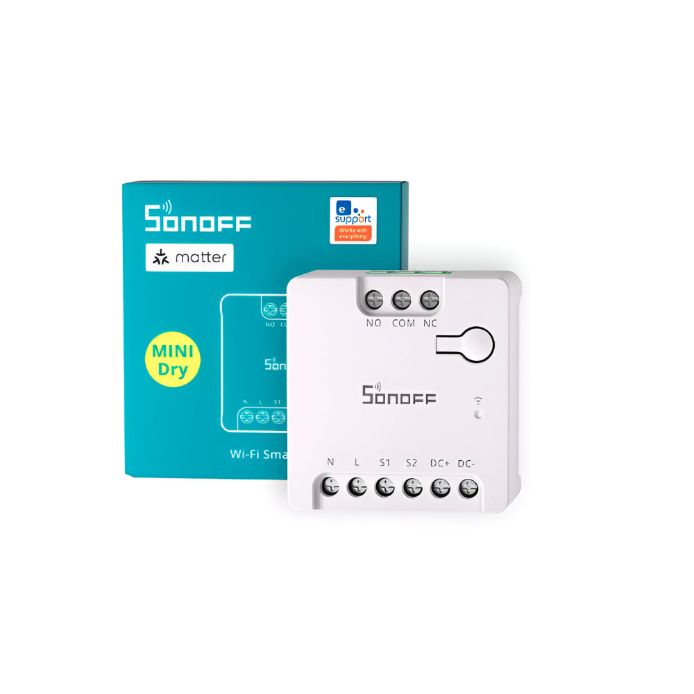 Conmutador de Red WiFi con Contacto Seco Sonoff Mini-D (Compatible con estándar Matter)